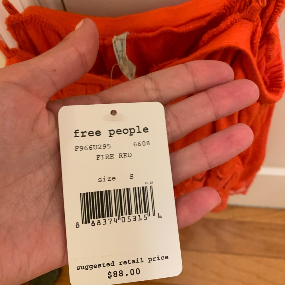 Free people orange top small NWT!! - Picture 5 of 5